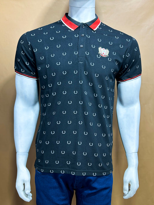Black Polo T-Shirt For Men MTS290