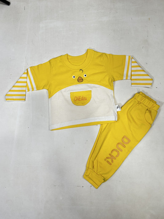 0Mth - 6Mth Duck Yellow Baba Suit For Newborns ZG NBS597