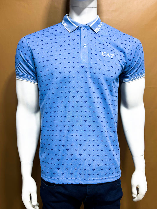 Blue Polo T-Shirt For Men MTS297