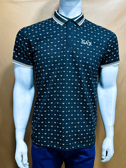 Black Polo T-Shirt For Men MTS298