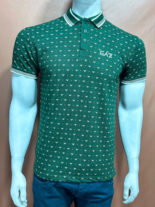 Green Polo T-Shirt For Men MTS292