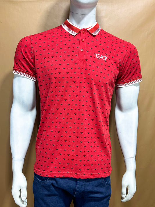 Red Polo T-Shirt For Men MTS295