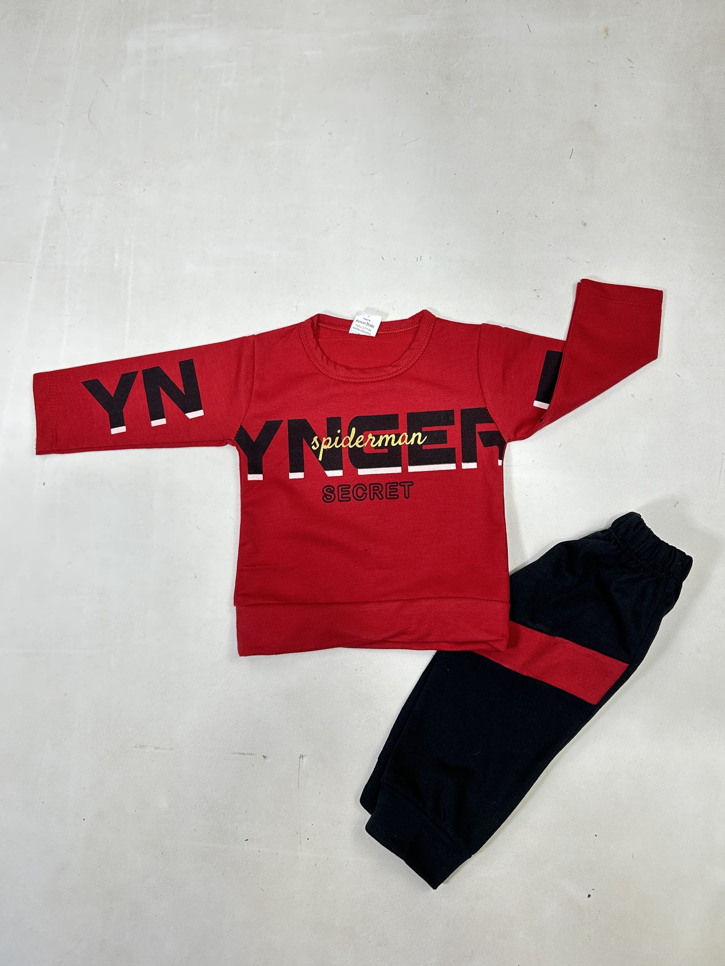 0Mth - 6Mth YN Red Baba Suit For Newborns ZG NBS598