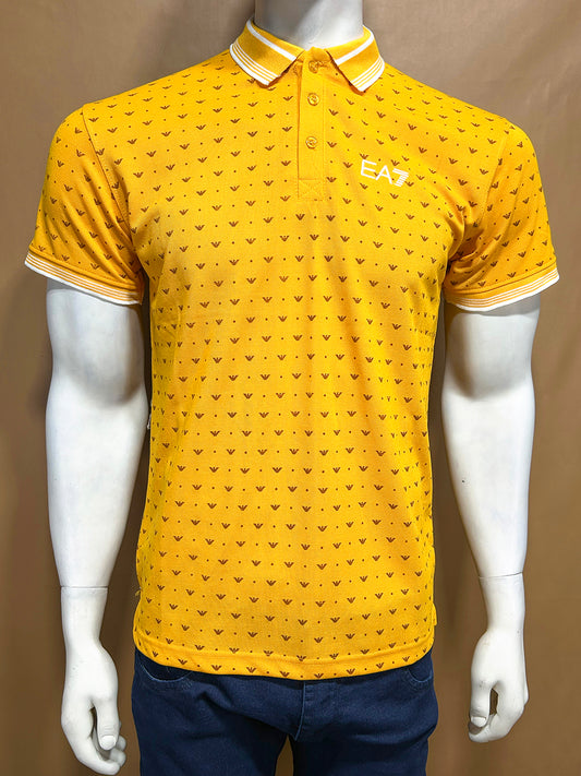 Yellow Polo T-Shirt For Men MTS294