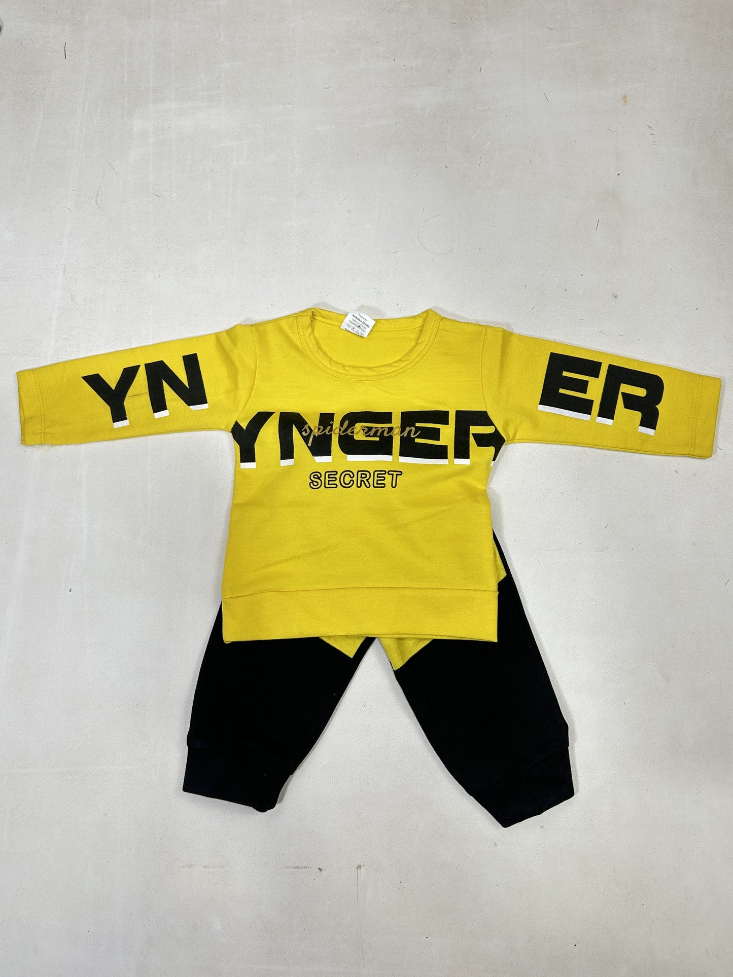 0Mth - 6Mth YN Yellow Baba Suit For Newborns ZG NBS600