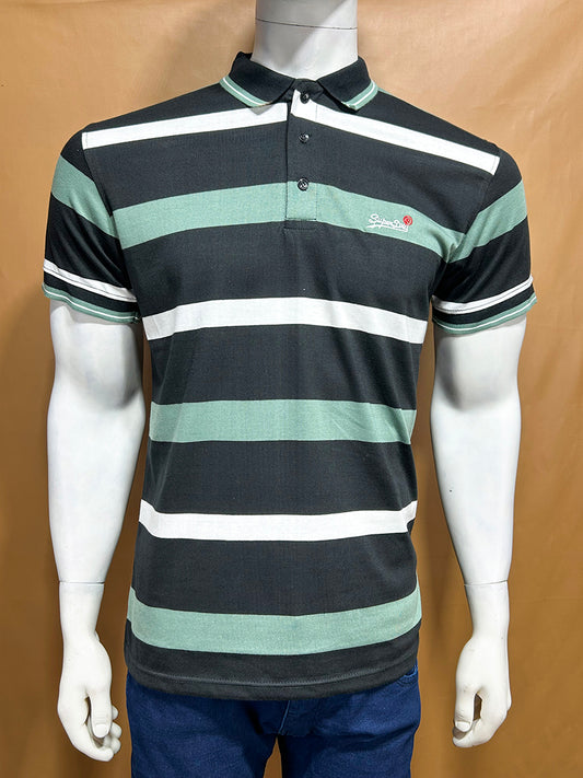 Green SuperDry Polo T-Shirt For Men MTS336