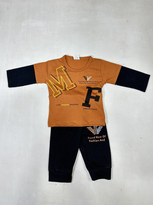 0Mth - 6Mth MF Bronze Baba Suit For Newborns ZG NBS602