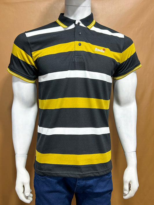 Mustard SuperDry Polo T-Shirt For Men MTS338