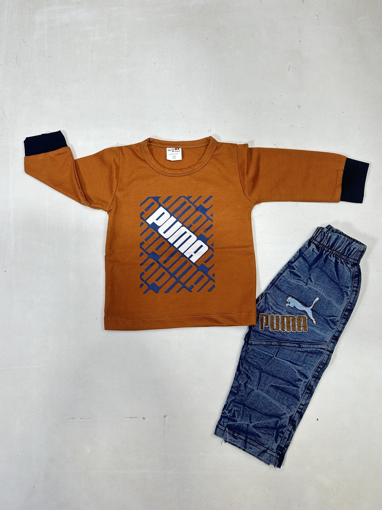 0Mth - 6Mth PU Brown Baba Suit For Newborns ZG NBS604