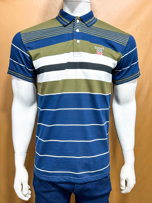 Olive Gant Polo T-Shirt For Men MTS347