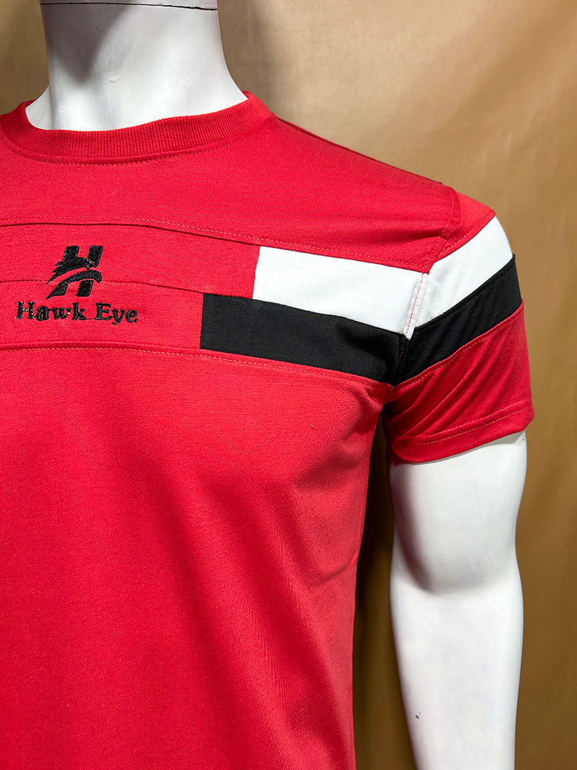 Red Hawk Eye T-Shirt For Men MTS361