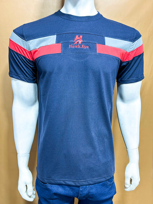 Navy Blue Hawk Eye T-Shirt For Men MTS363
