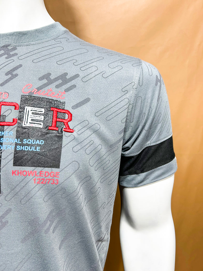 Grey Disocer T-Shirt For Men MTS352