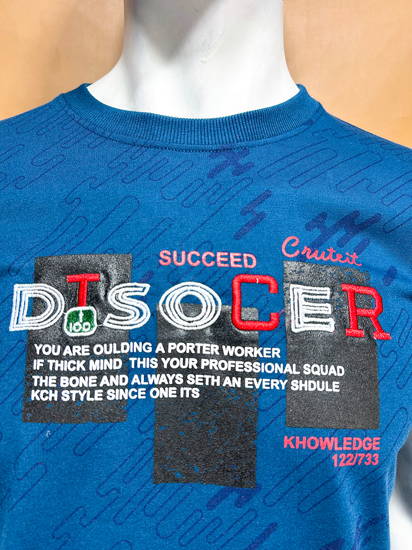 Blue Disocer T-Shirt For Men MTS354