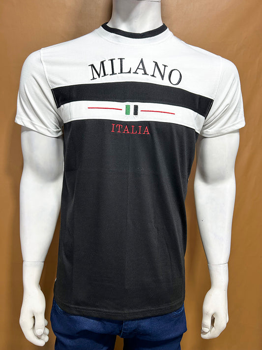 White Milano T-Shirt For Men MTS364
