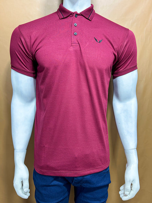 Maroon Wng Polo T-Shirt For Men MTS330
