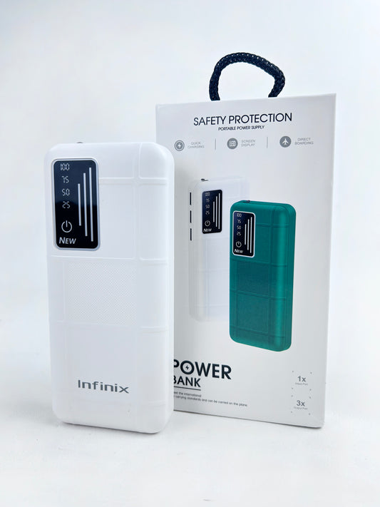 White Power Bank for Emergency Use with 3 USB Output Ports MA32