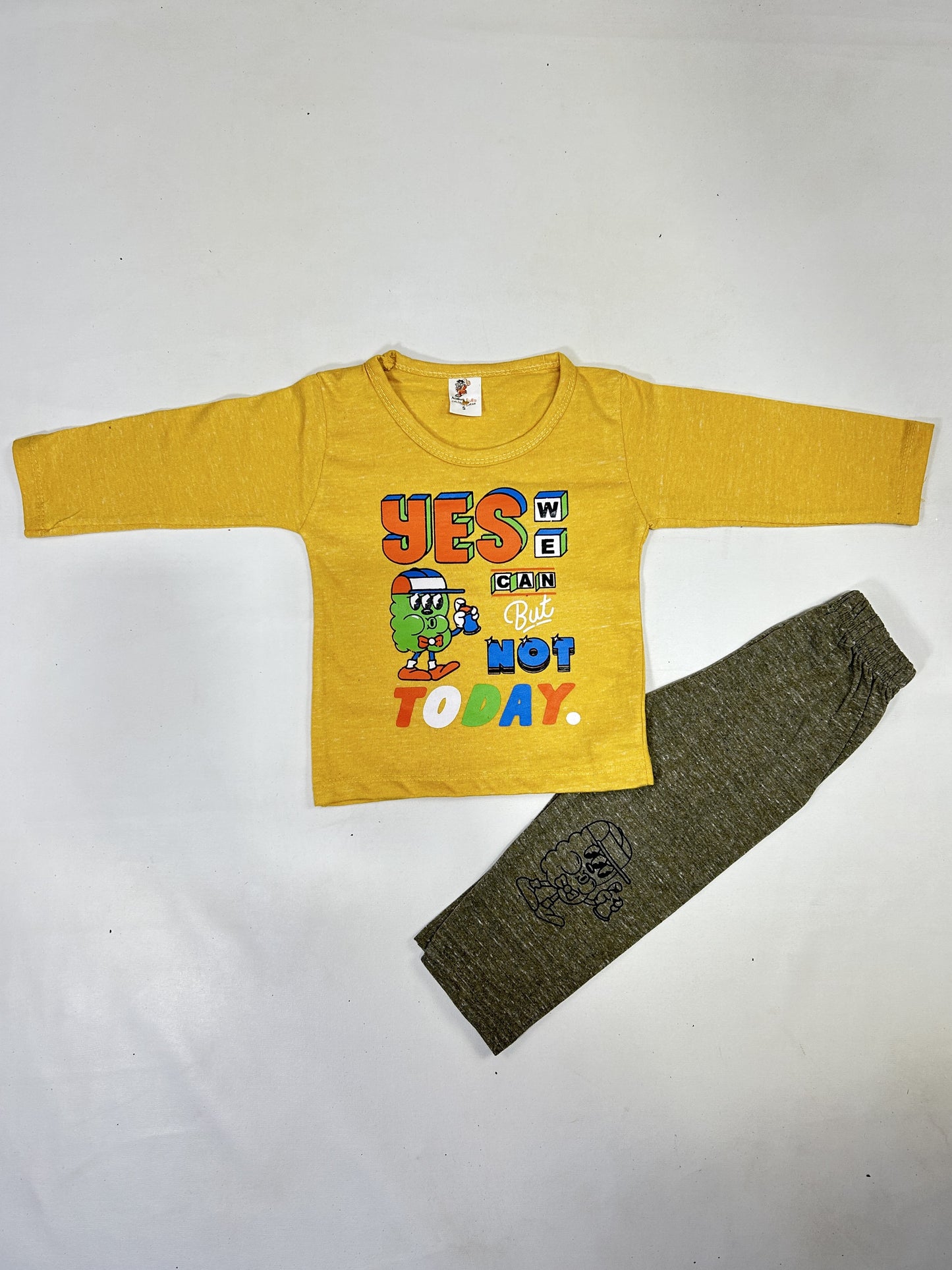 1Yr - 4Yrs Yes Mustard Suit For Kids RG BS480