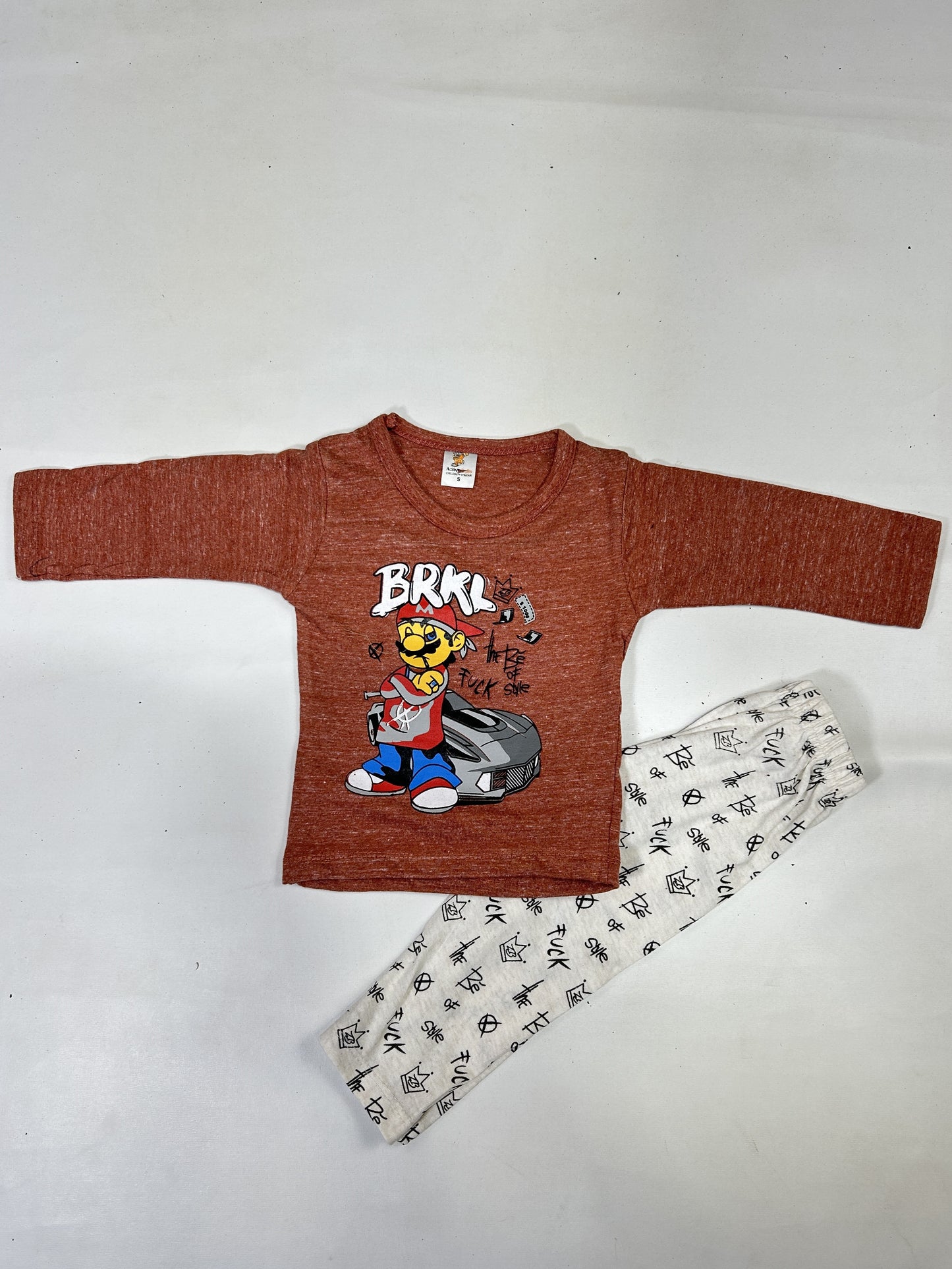 1Yr - 4Yrs BRKL Brown Suit For Kids RG BS485
