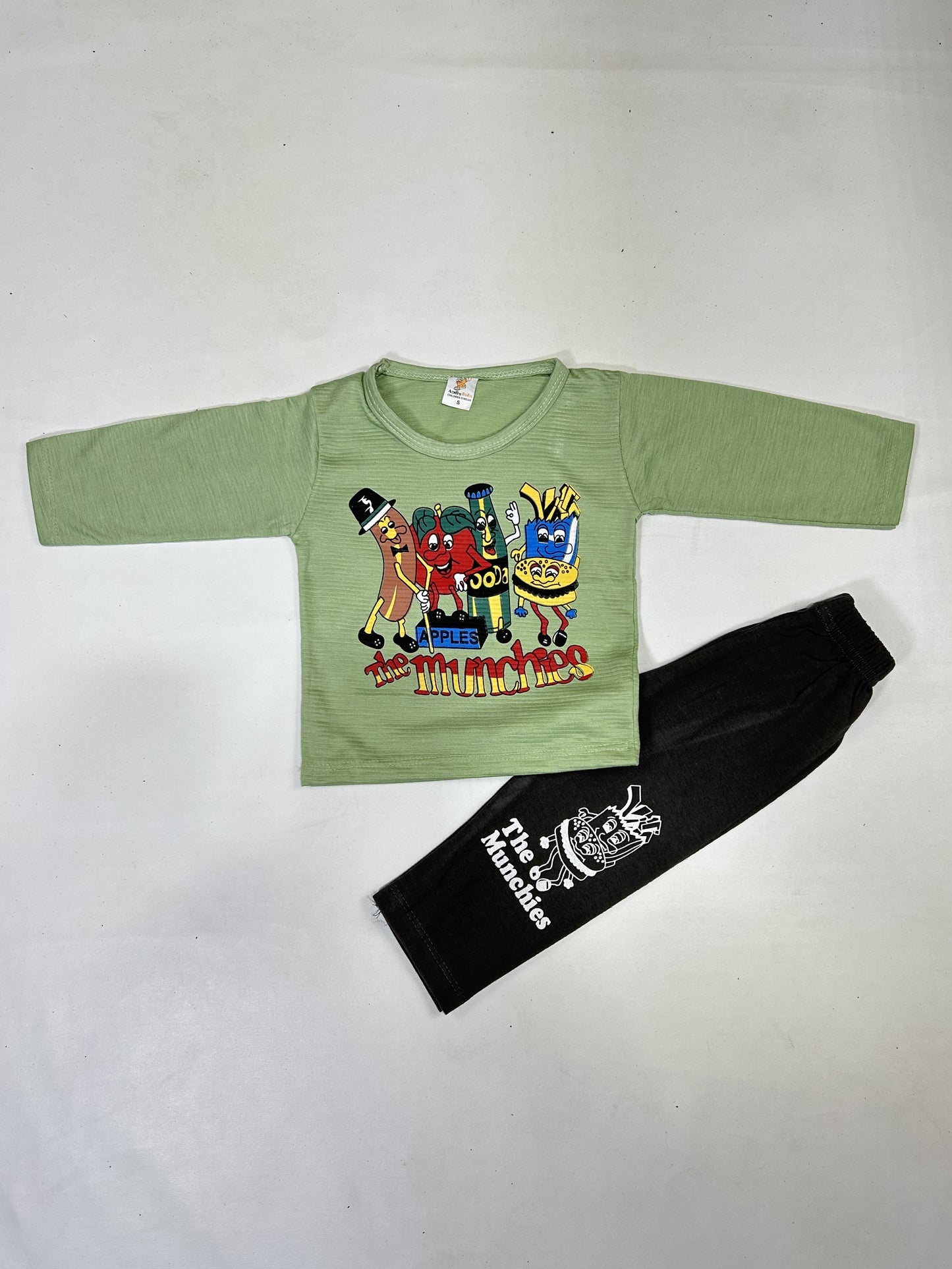 1Yr - 4Yrs Munchies Green Suit For Kids RG BS489