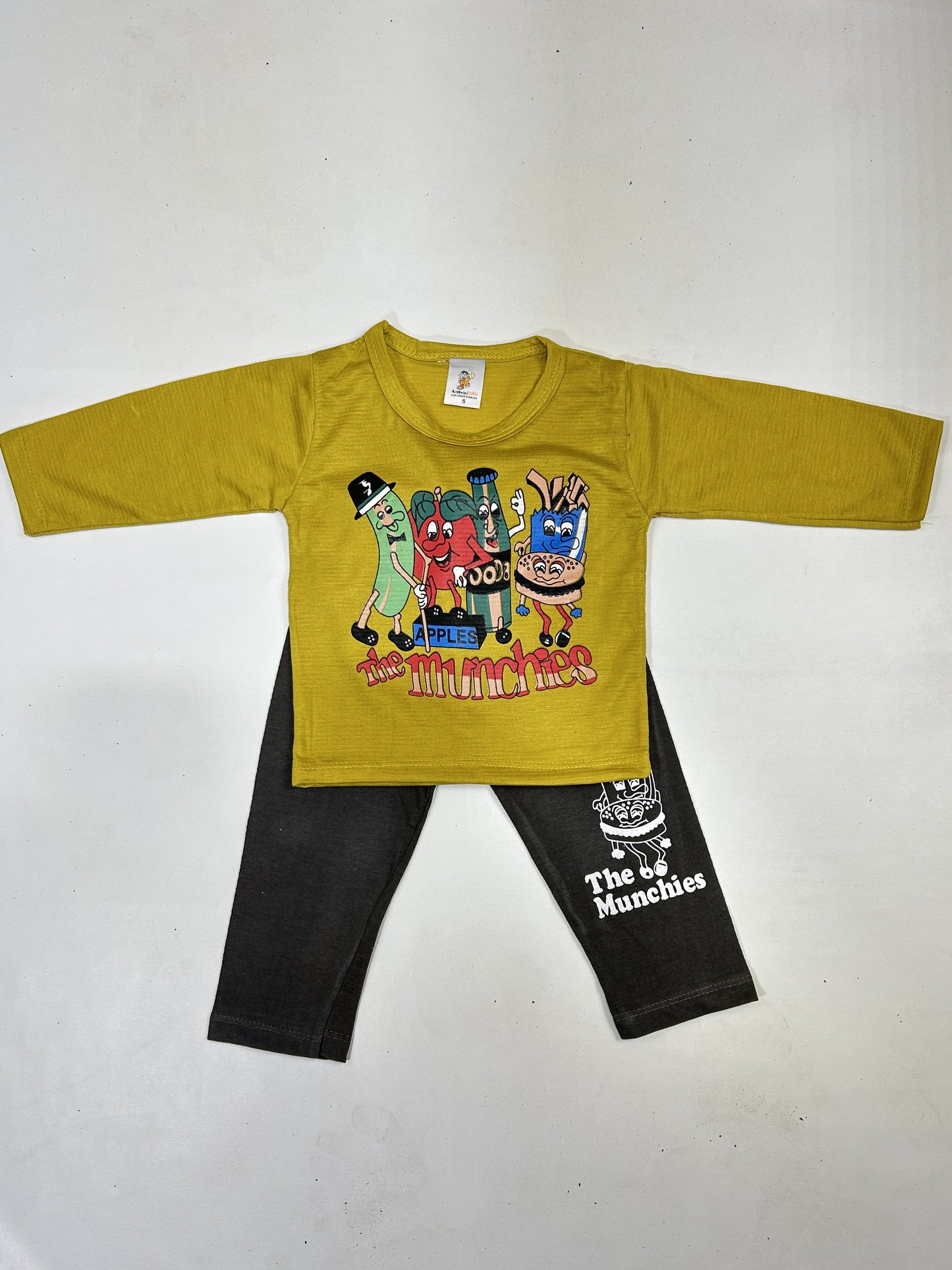 1Yr - 4Yrs Munchies Olive Suit For Kids RG BS491