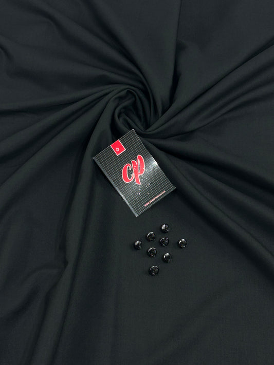 Black Unstitched Kameez Shalwar For Men MUF98