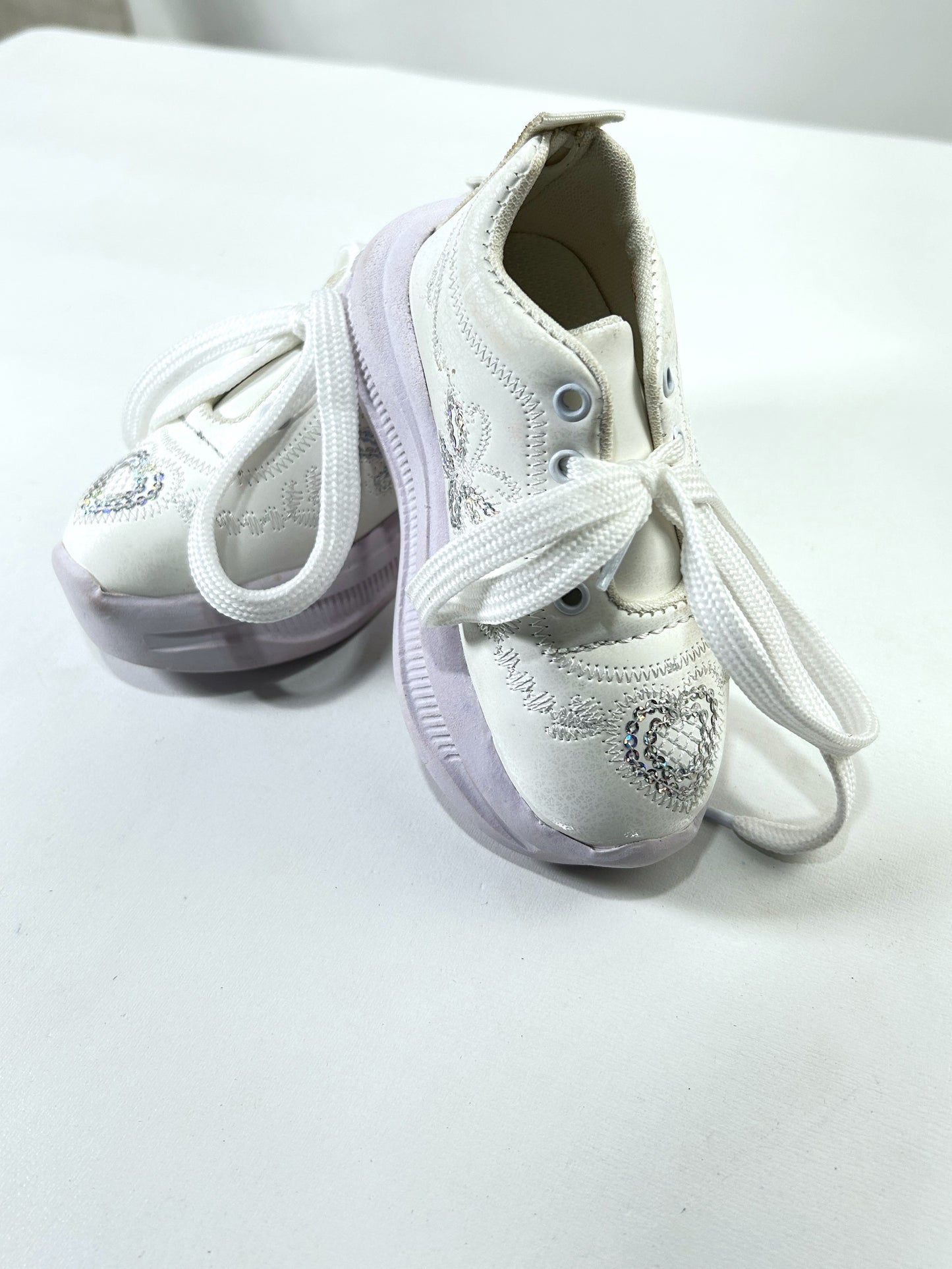 1Yr - 8Yrs Girls Fancy Embroidered Joggers White GS07