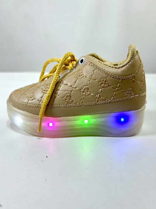 Girls Lightening Sole Joggers Light Brown GS01