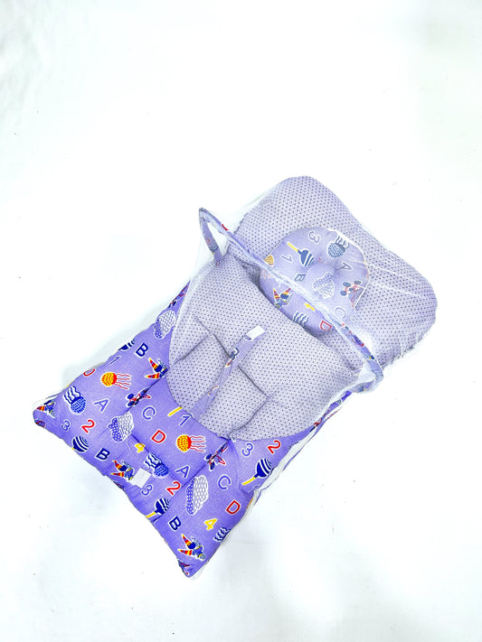 Alphabet Purple Sleeping Bag For Newborns / Baby Carry Nest NBSB42