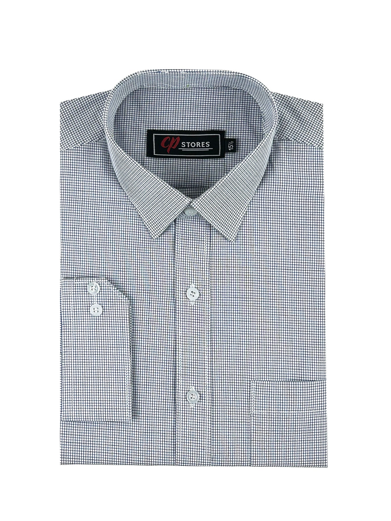BB Mirco Checks Formal Dress Shirt For Men MFS270