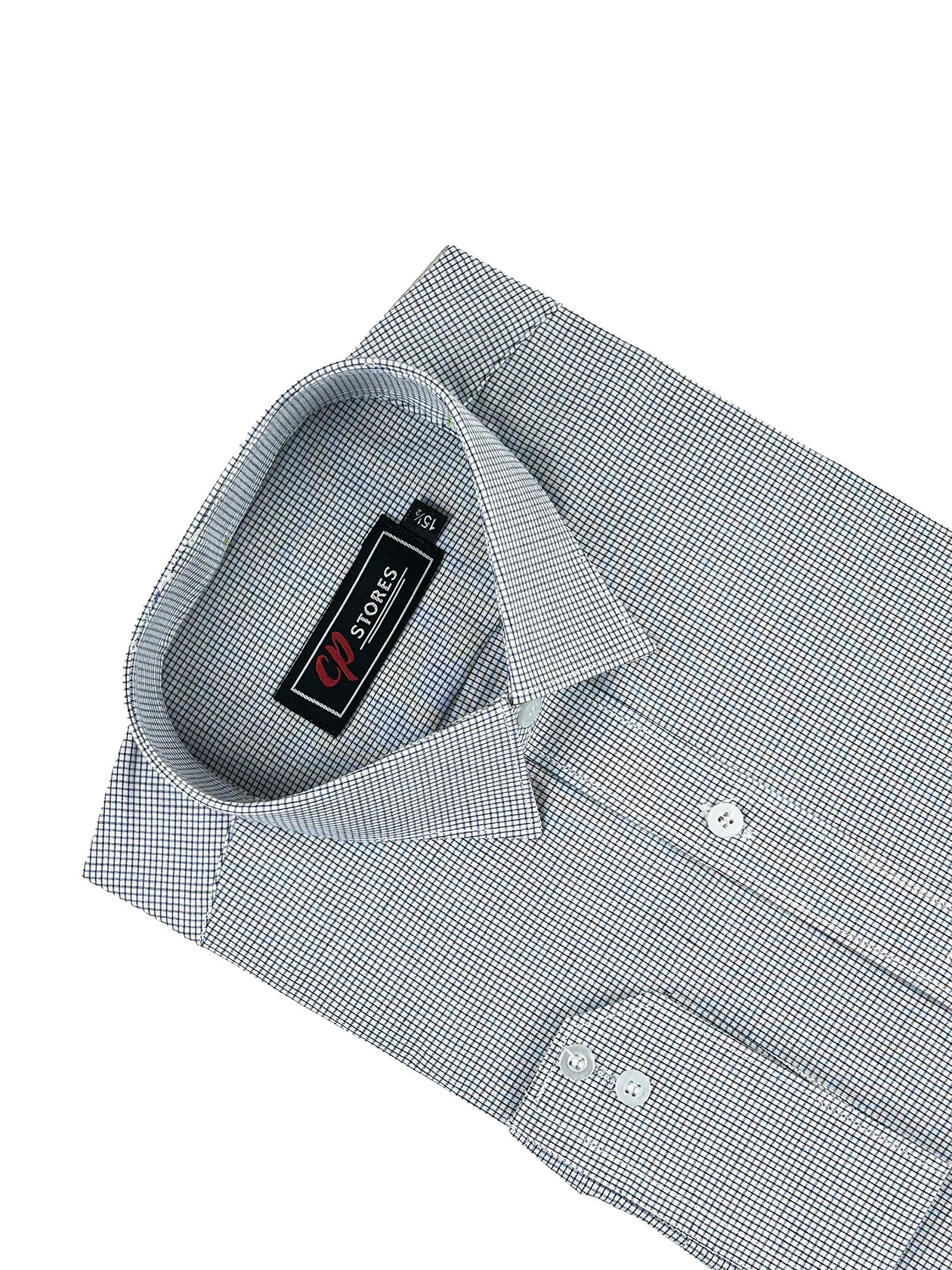 BB Mirco Checks Formal Dress Shirt For Men MFS270