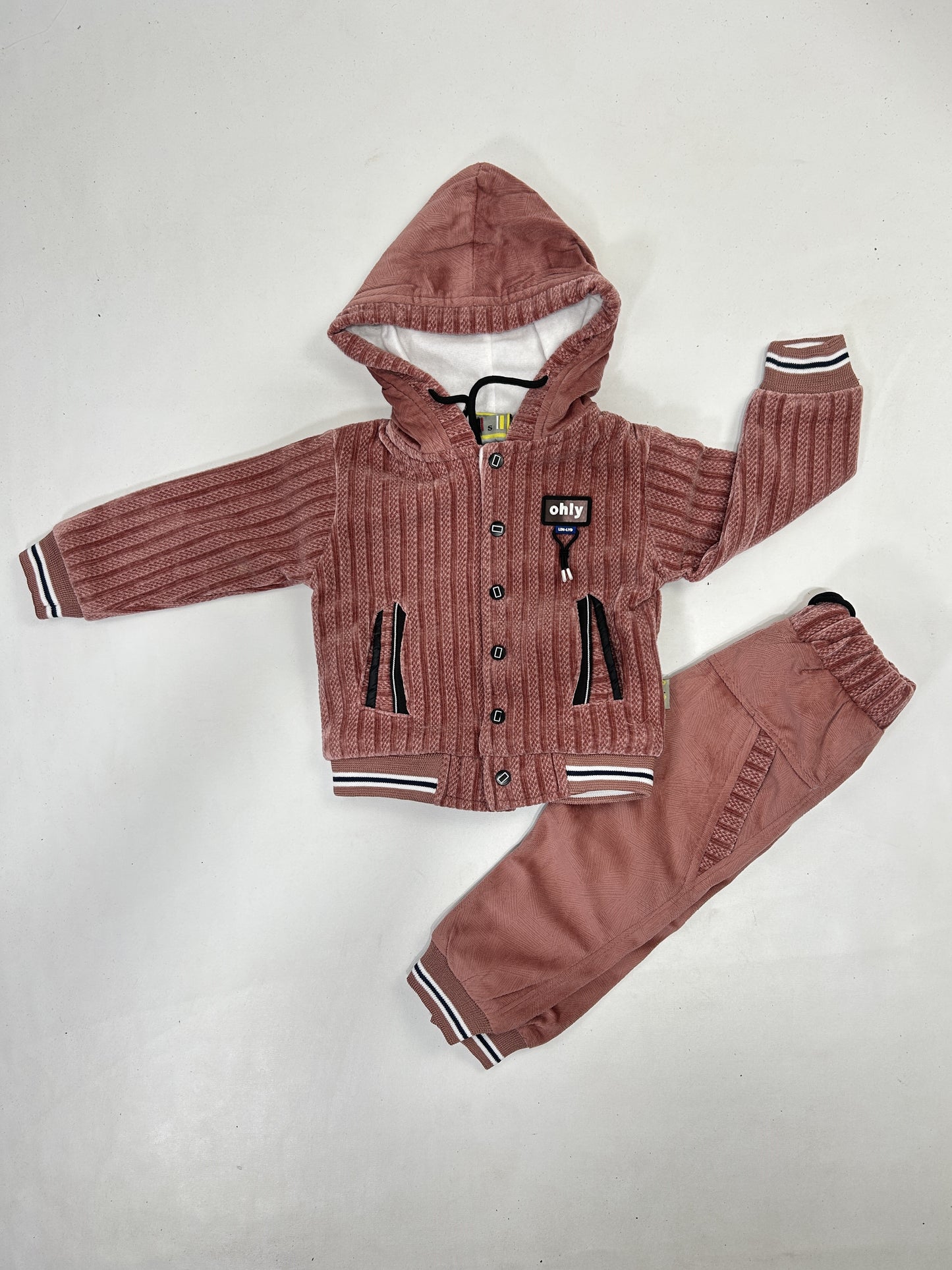 1Yr - 4Yrs Blush Fleece Suit For Kids AJ BS502
