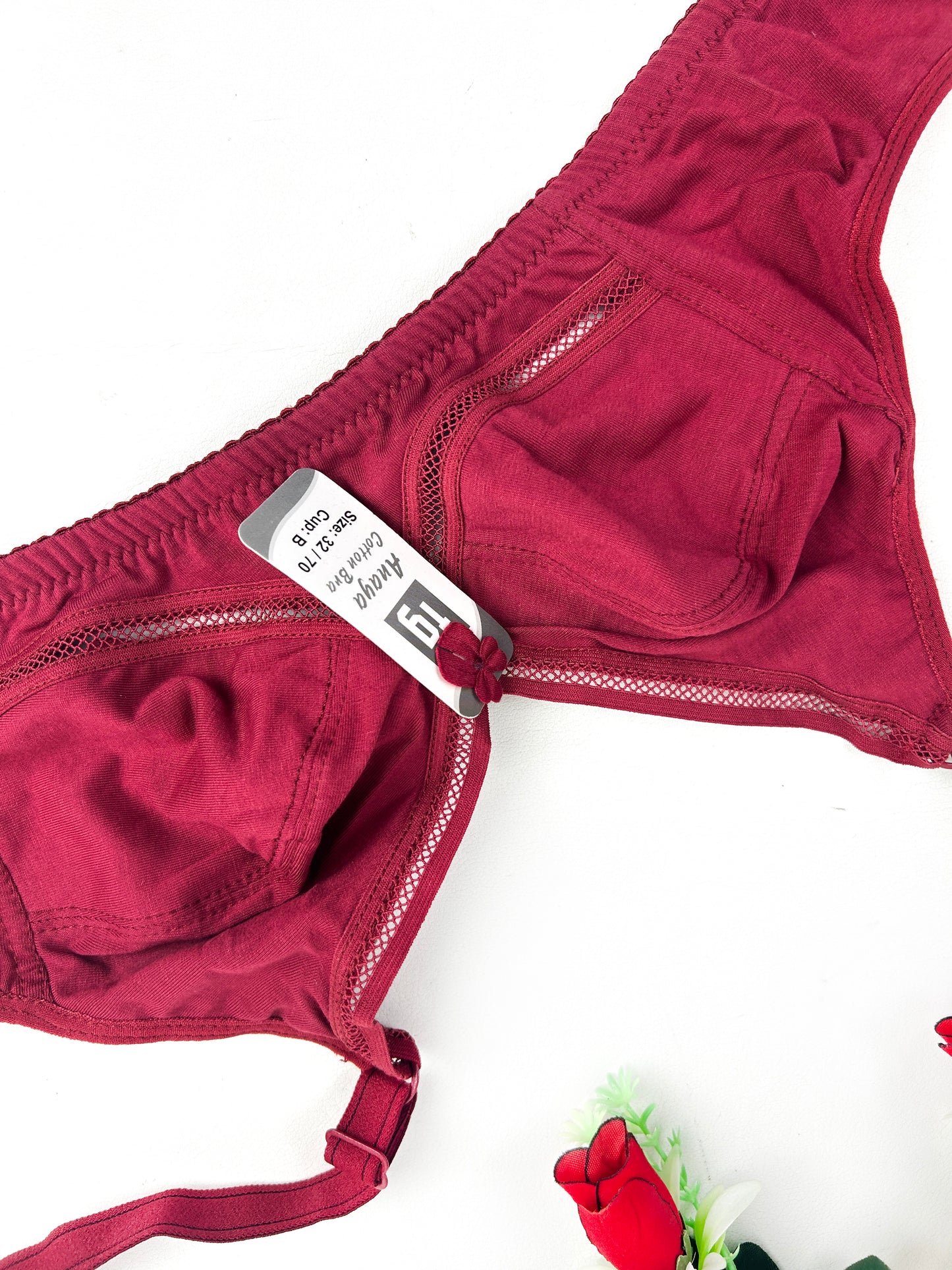Maroon Non-Padded Bra For Women FG LB28