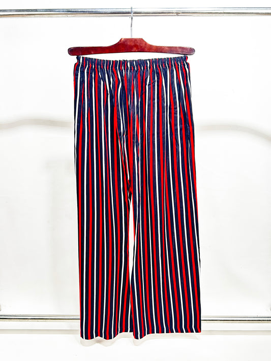 LT01 Ladies Casual Trouser Stripes WB Red