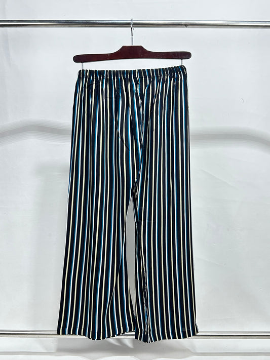 LT04 Ladies Casual Trouser Stripes BW Black