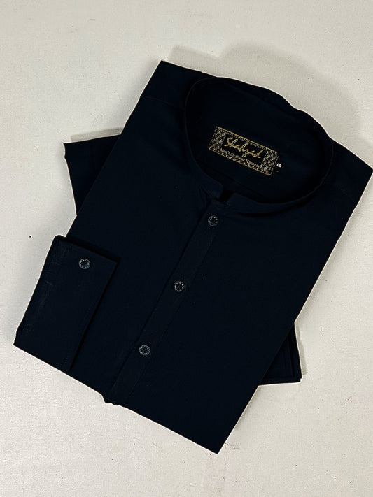 806 Men's Cotton Kameez Shalwar Stitched Suit Navy Blue 09 MSK236