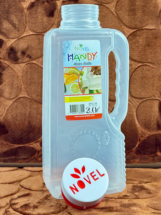 Red Plastic Transparent Water Bottle - 2000ML