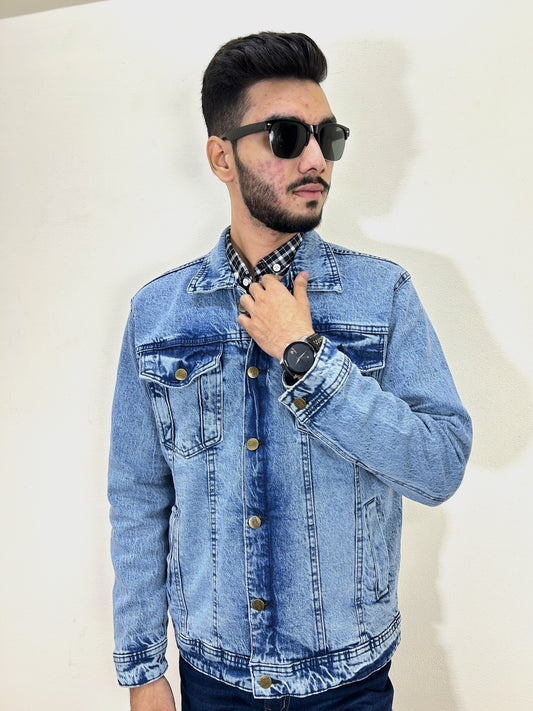 Sharp Blue Men's Denim Jacket MJ16