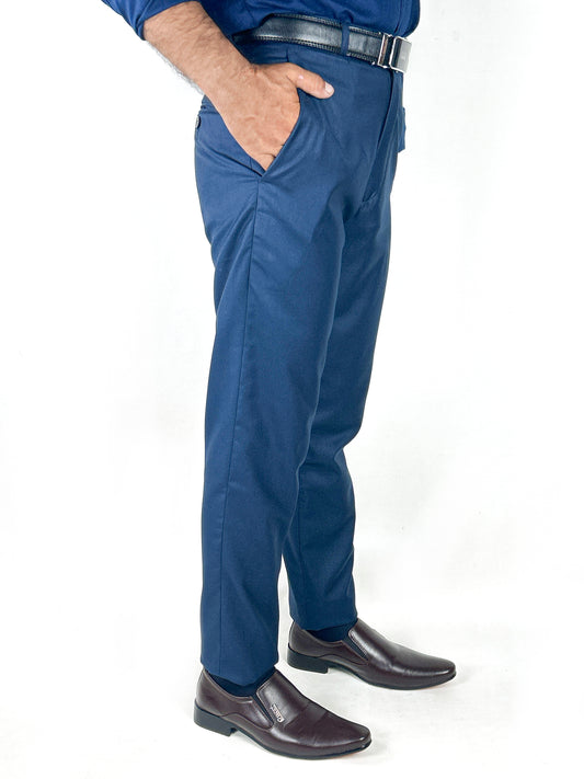 Dark Blue Men's Formal Dress Pant MFP80