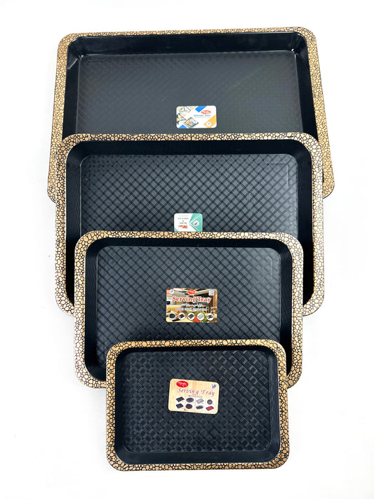 Pack of 4 Design Serving Tray