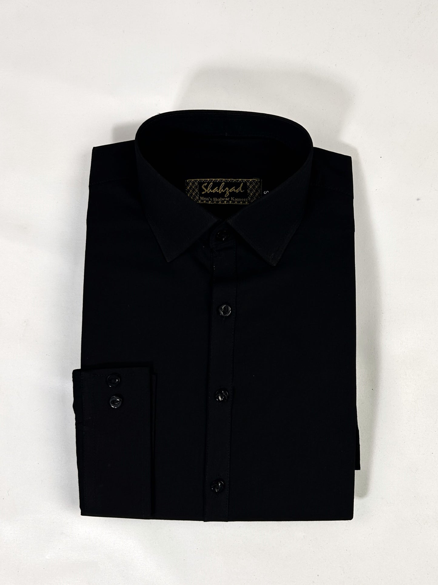 806/A Men's Cotton Kameez Shalwar Stitched Suit Black 08 MSK238