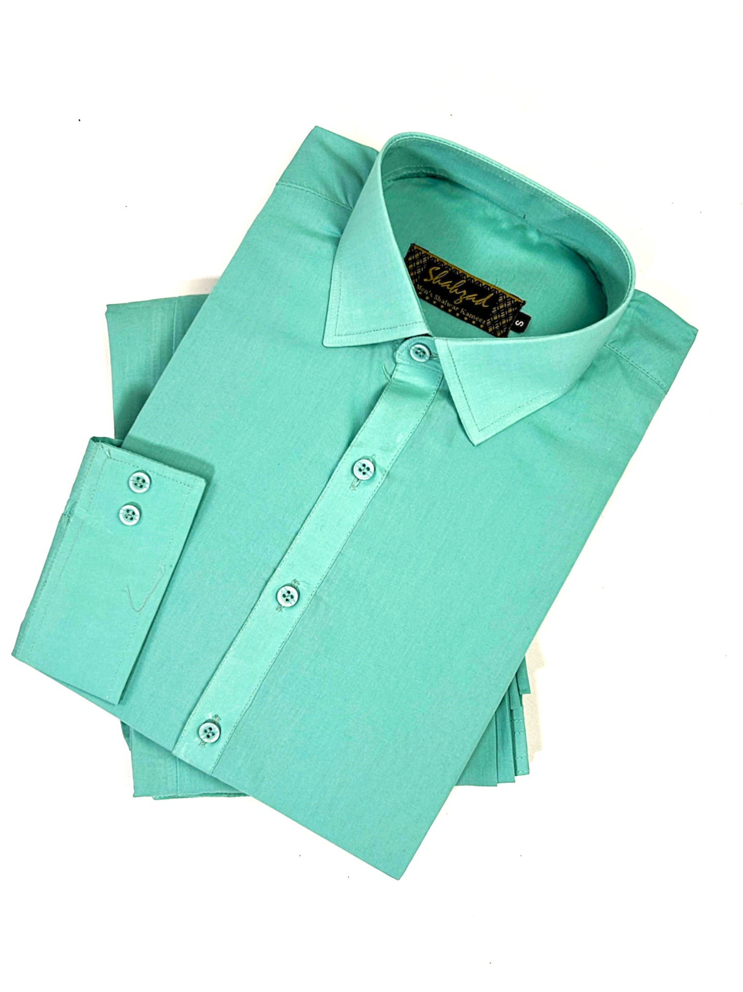 806/A Men's Cotton Kameez Shalwar Stitched Suit Ferozi 07 MSK240