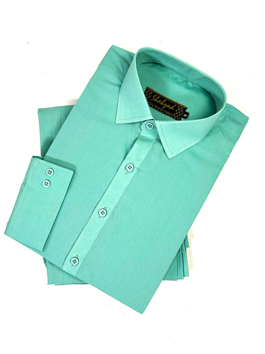 806/A Men's Cotton Kameez Shalwar Stitched Suit Ferozi 07 MSK240