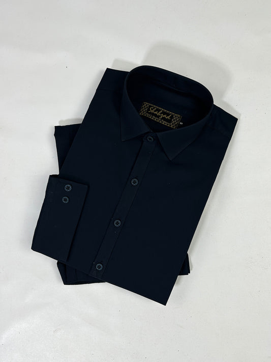 806/A Men's Cotton Kameez Shalwar Stitched Suit Navy Blue 09 MSK239