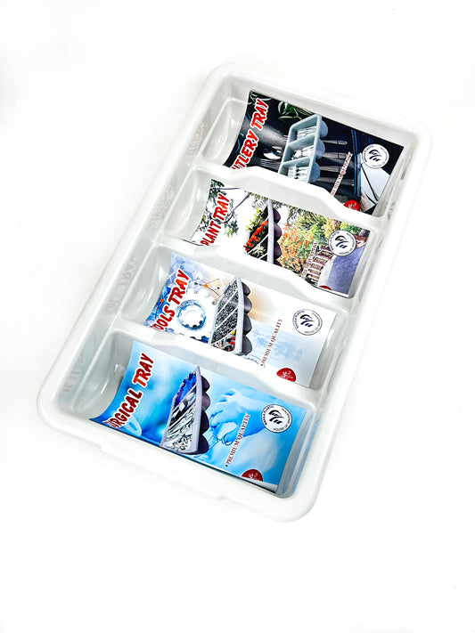 Cutlery 4 Compartment Storage Tray Use For Multipurpose 50CM * 30CM