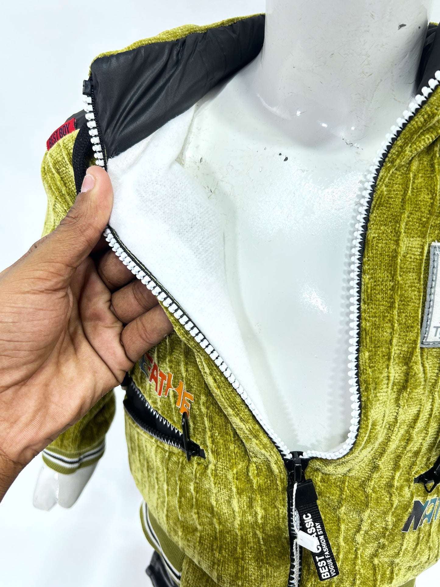 1Yr - 4Yrs Green Fleece Suit For Kids AJ BS509