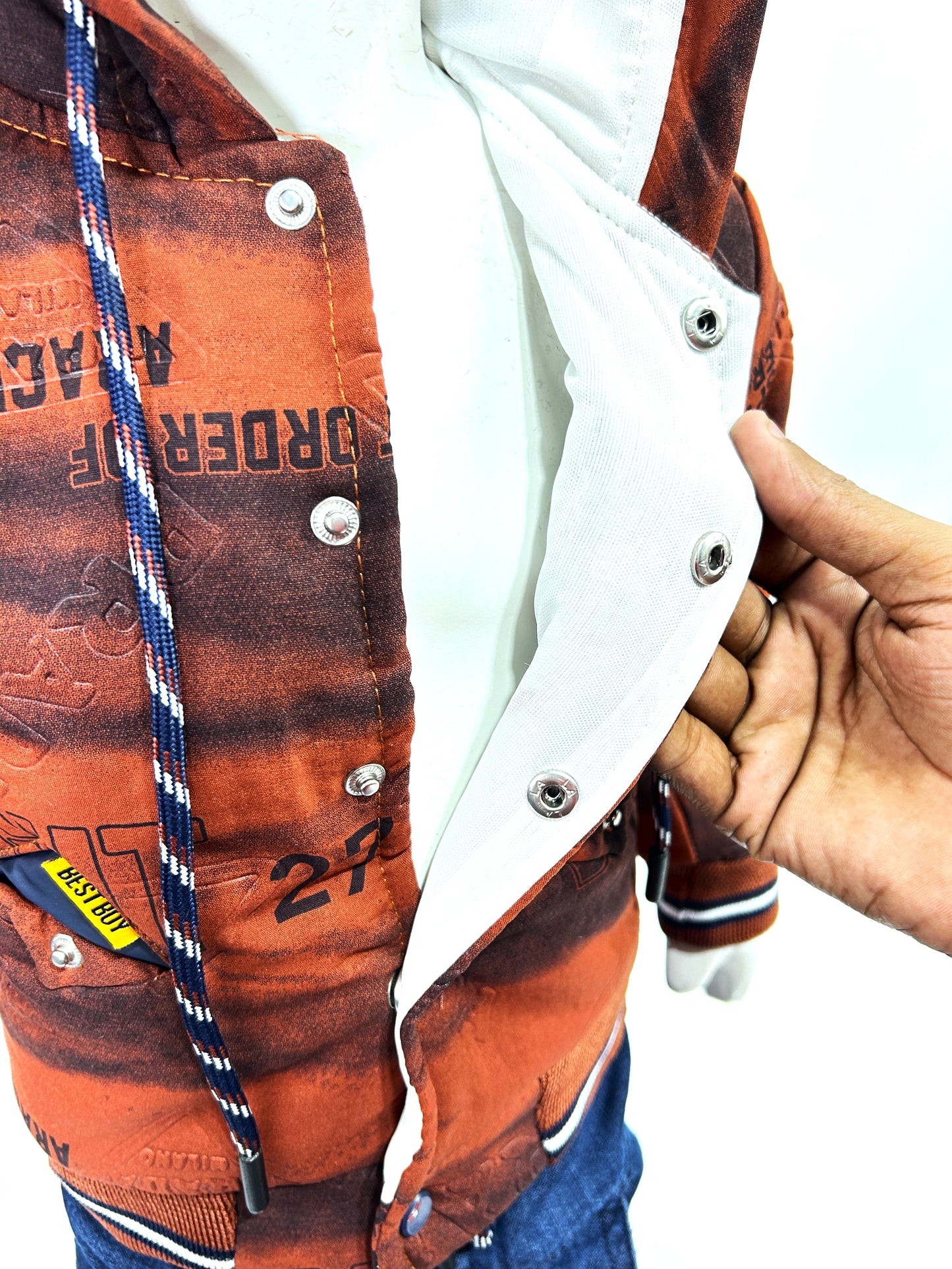 1Yr - 4Yrs Wood Brown Fleece Suit For Kids AJ BS504