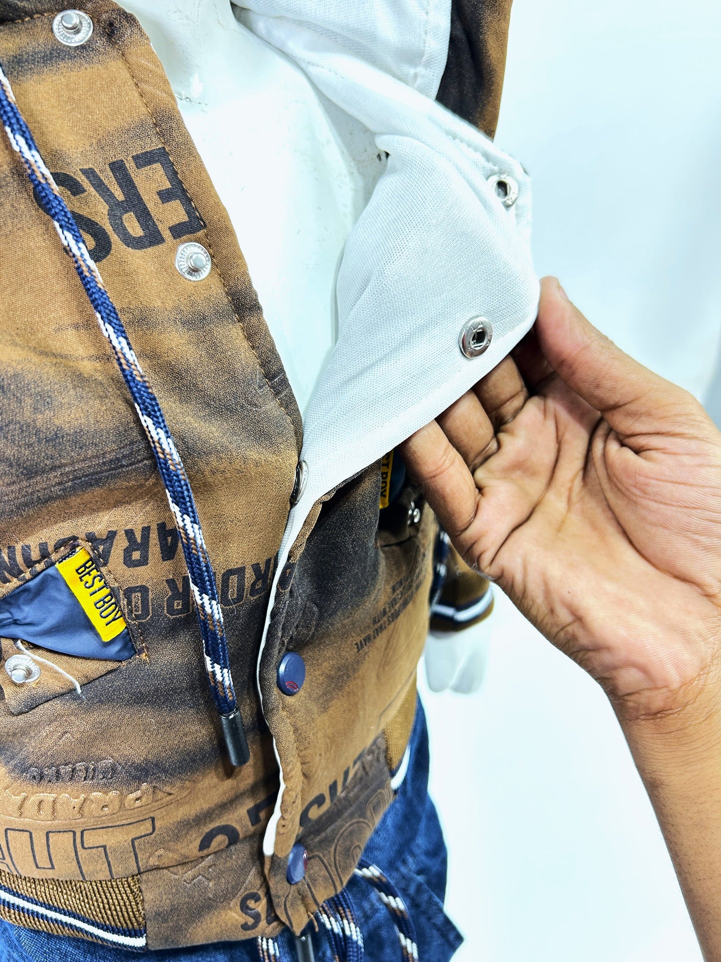 1Yr - 4Yrs Brown Fleece Suit For Kids AJ BS505