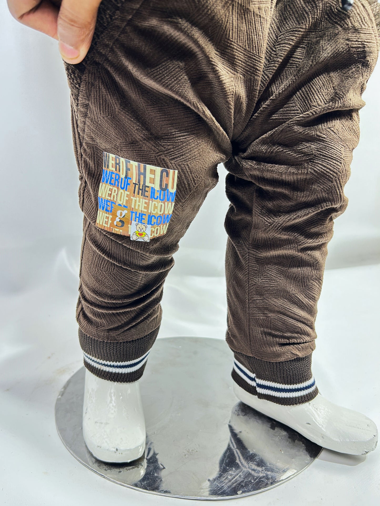 1Yr - 4Yrs Dark Brown Fleece Suit For Kids AJ BS503