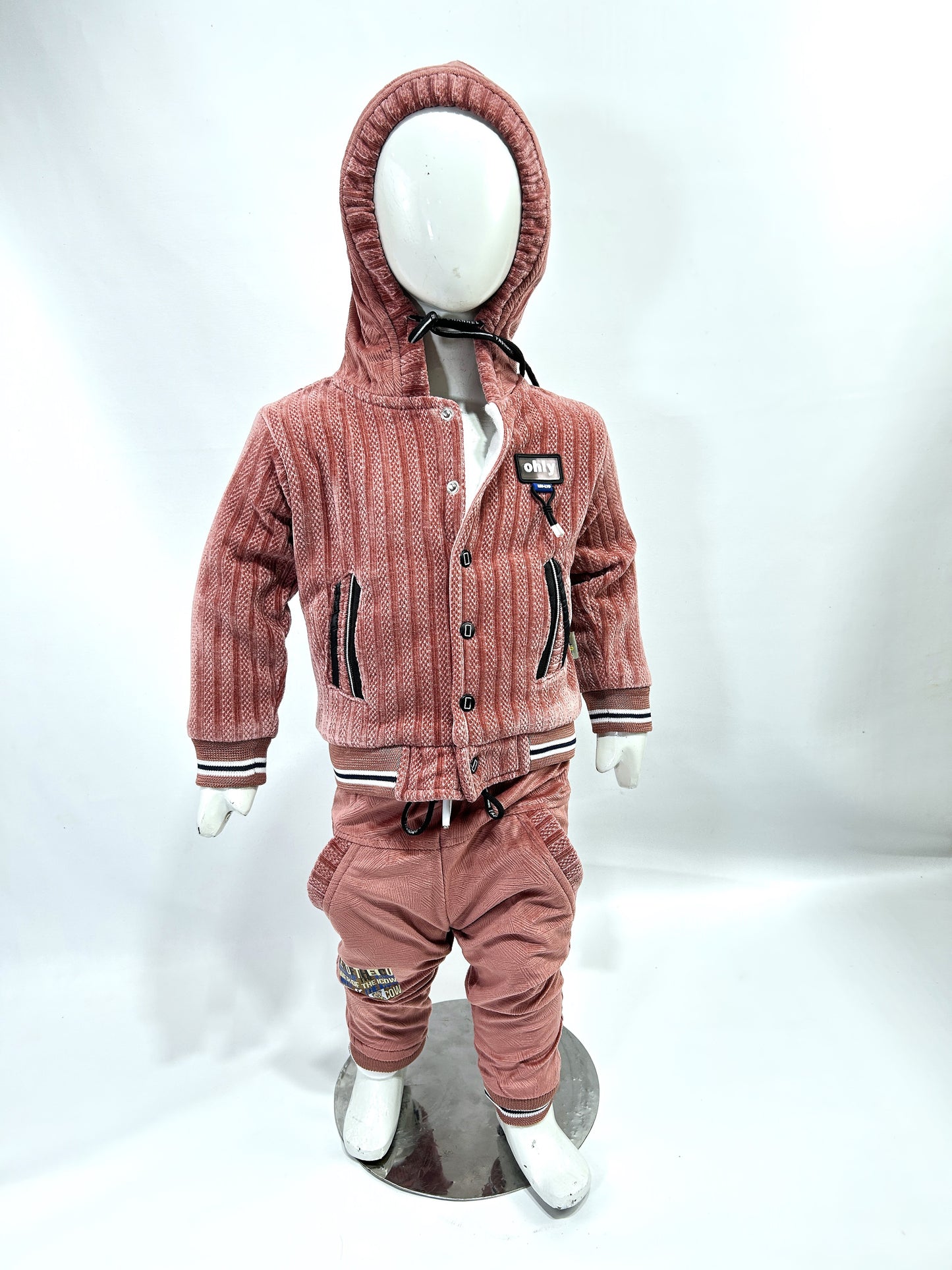 1Yr - 4Yrs Blush Fleece Suit For Kids AJ BS502